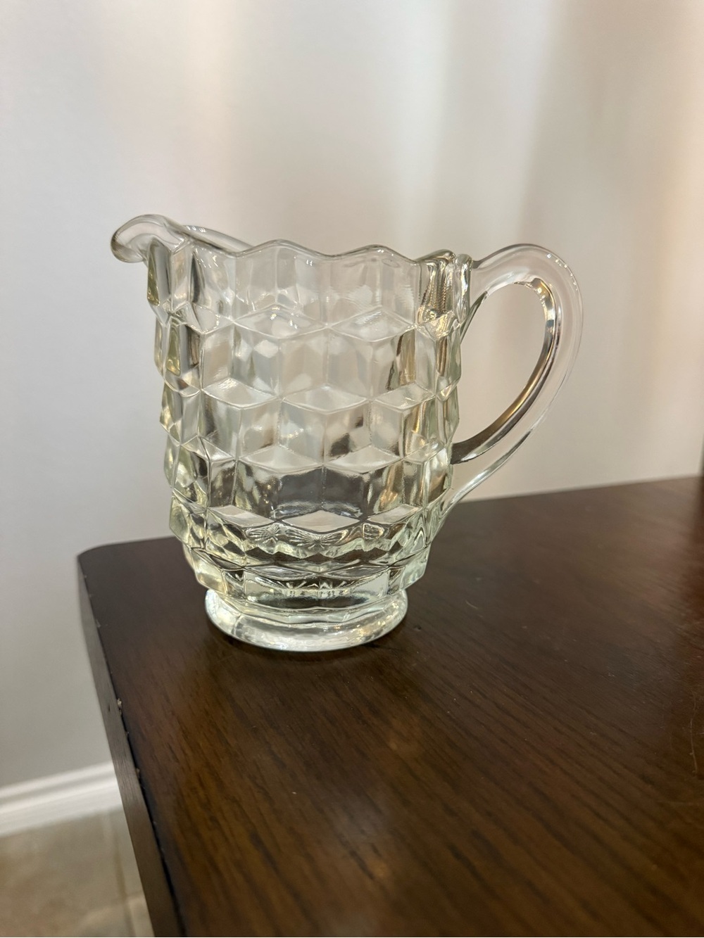 Fostoria American Clear Glass Pint Pitchers 5 3/8" Pitcher
